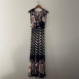 Seven Islands | Floral Striped Maxi Dress (Size M)